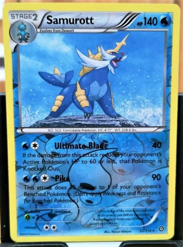 Samurott [Reverse Holo] - Pokemon Black & White #32