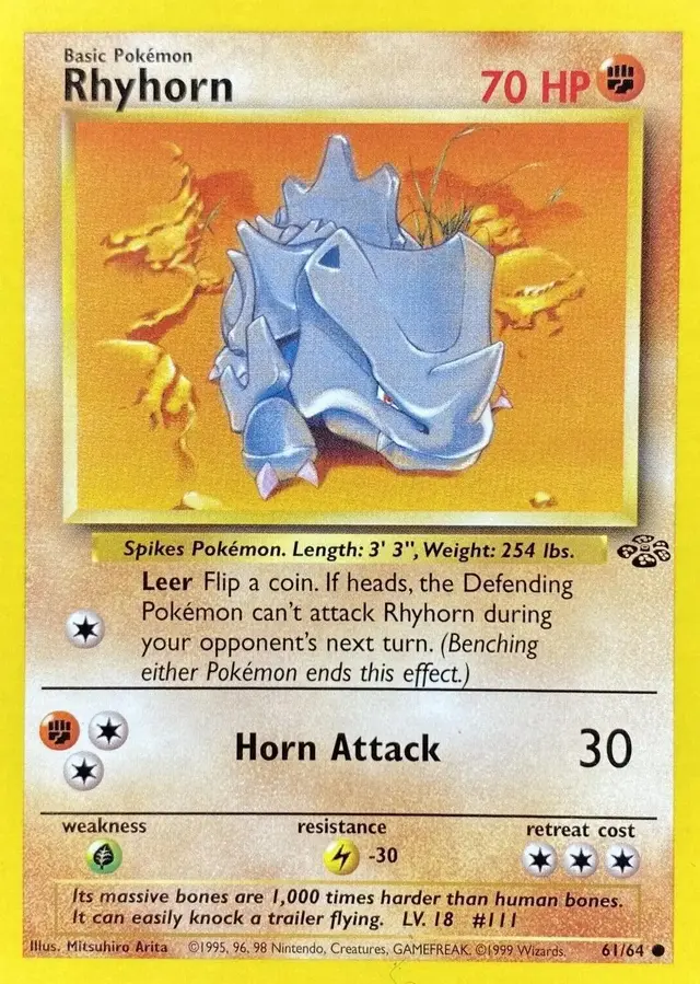 Rhyhorn - Pokemon Jungle #61