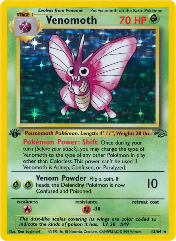 Venomoth [1st Edition] - Pokemon Jungle #13