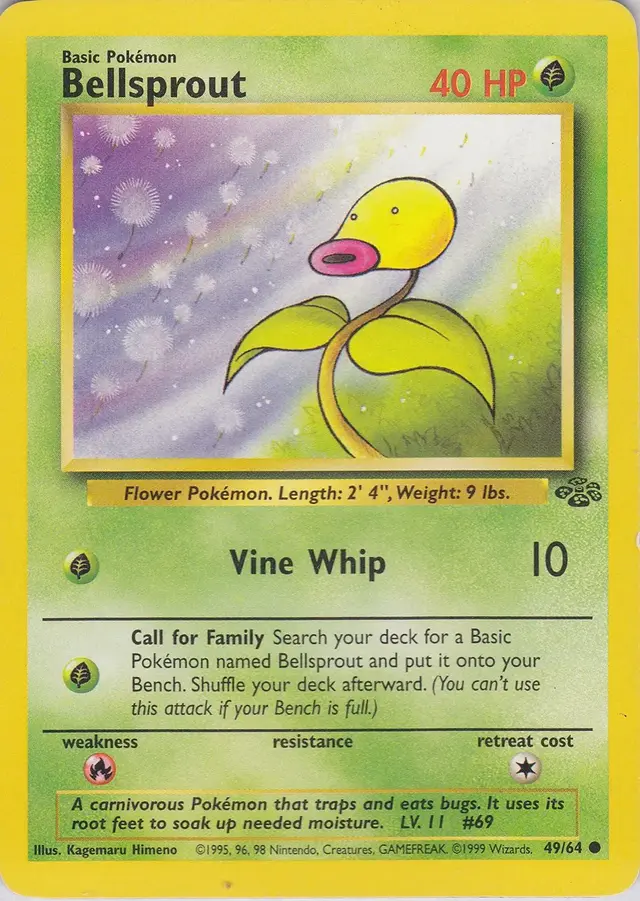 Bellsprout - Pokemon Jungle #49
