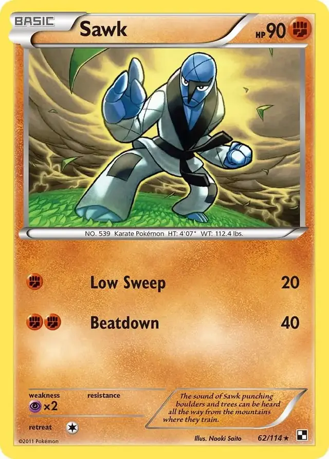 Sawk - Pokemon Black & White #62
