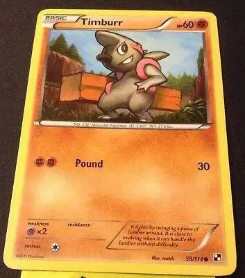 Timburr - Pokemon Black & White #58