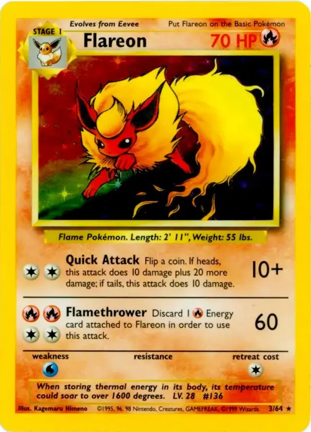 Flareon [No Symbol] - Pokemon Jungle #3