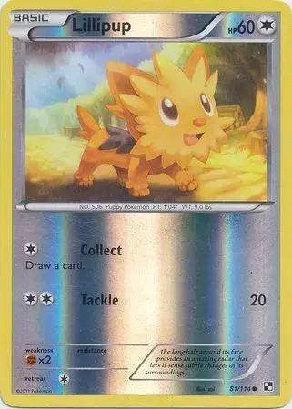Lillipup [Reverse Holo] - Pokemon Black & White #81