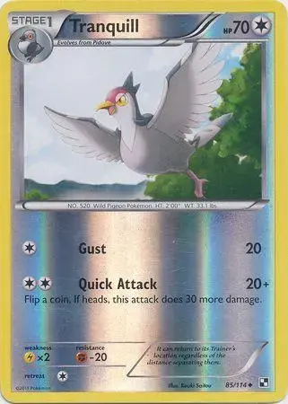 Tranquill [Reverse Holo] - Pokemon Black & White #85