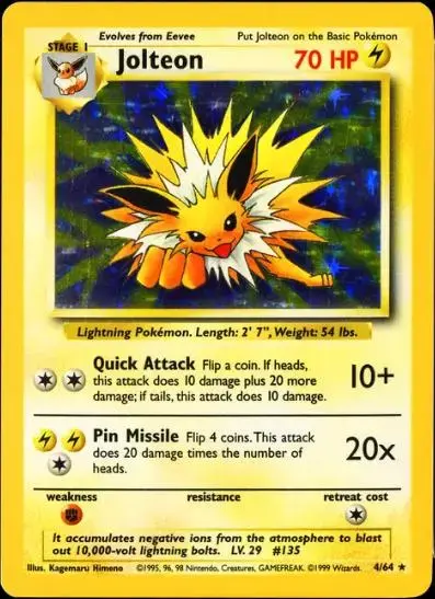 Jolteon [No Symbol] - Pokemon Jungle #4