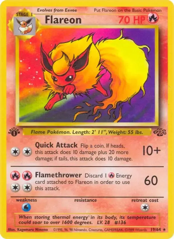 Flareon [1st Edition] - Pokemon Jungle #19