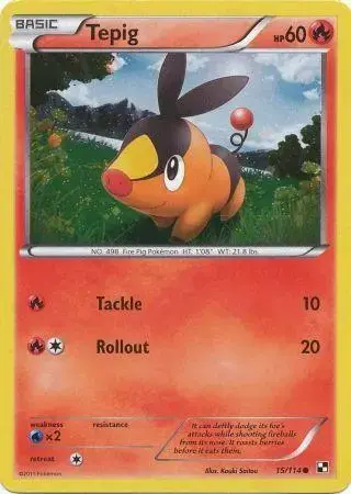 Tepig [Cosmos Holo] - Pokemon Black & White #15