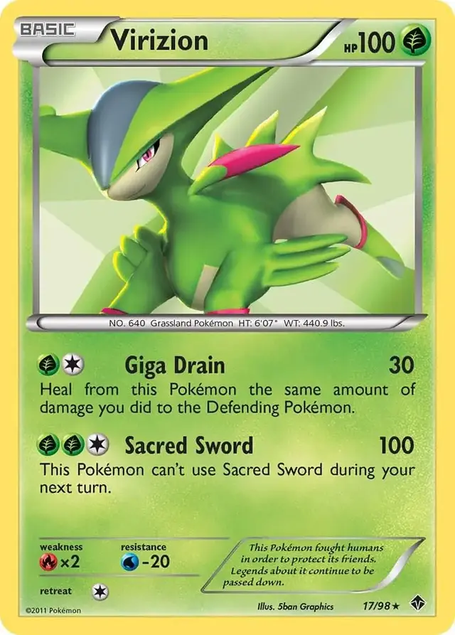Virizion - Pokemon Emerging Powers #17