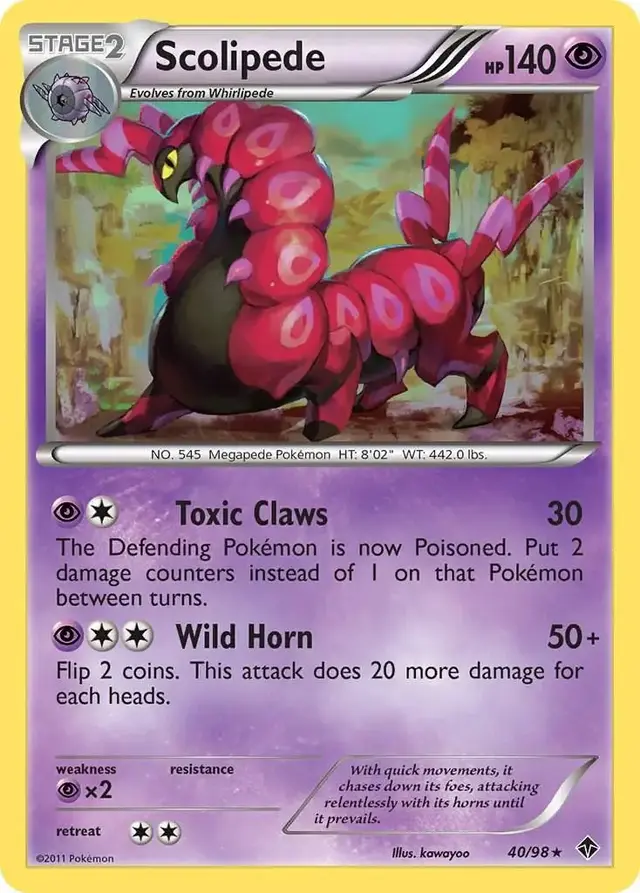 Scolipede - Pokemon Emerging Powers #40