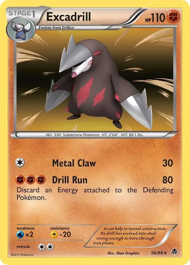 Excadrill - Pokemon Emerging Powers #56