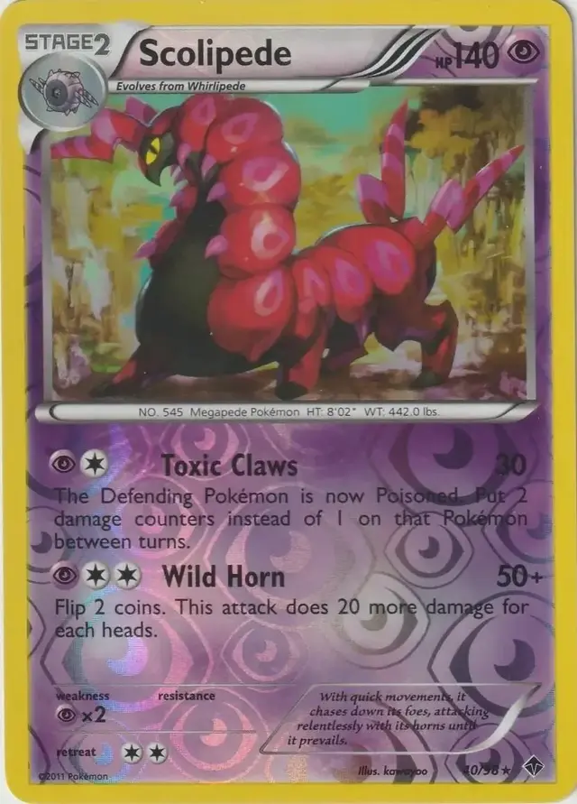 Scolipede [Reverse Holo] - Pokemon Emerging Powers #40