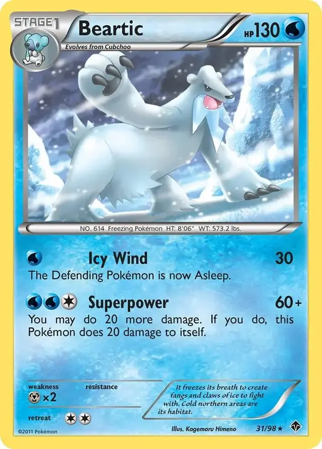 Beartic - Pokemon Emerging Powers #31
