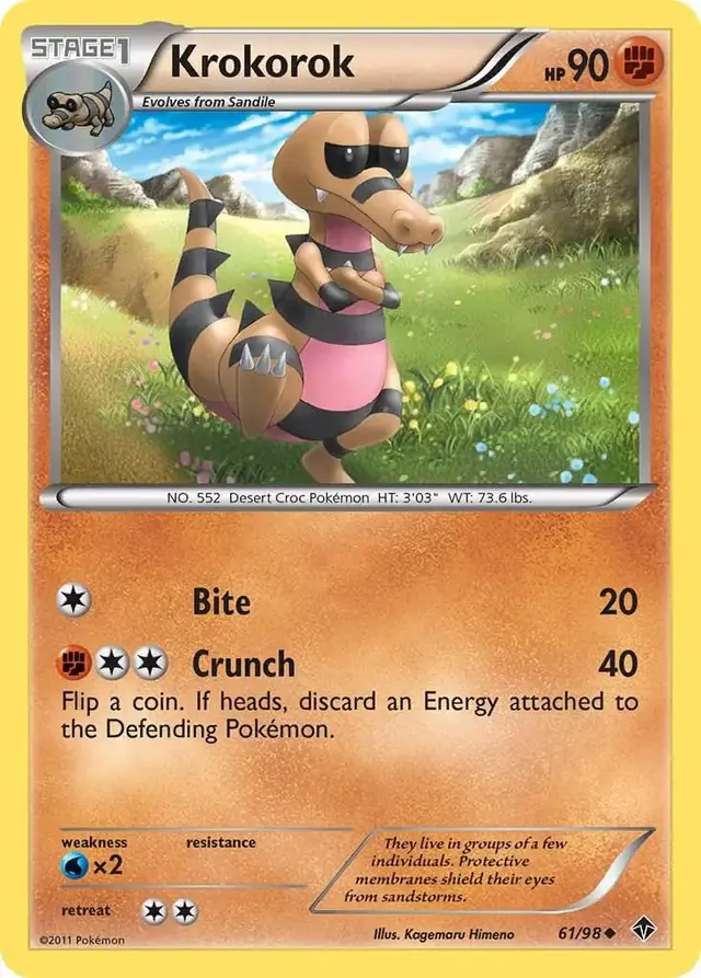 Krokorok - Pokemon Emerging Powers #61