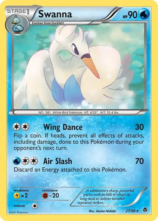 Swanna - Pokemon Emerging Powers #27