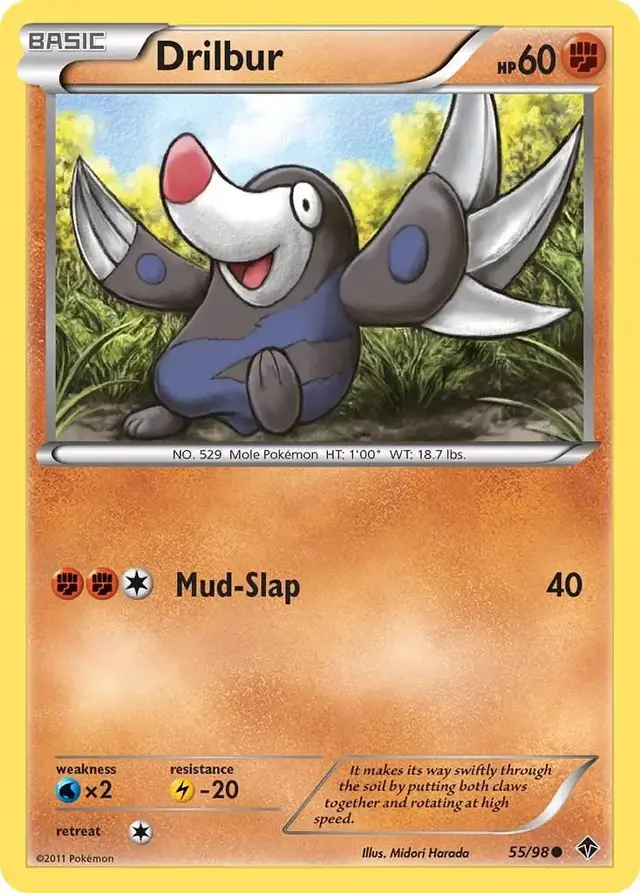 Drilbur - Pokemon Emerging Powers #55