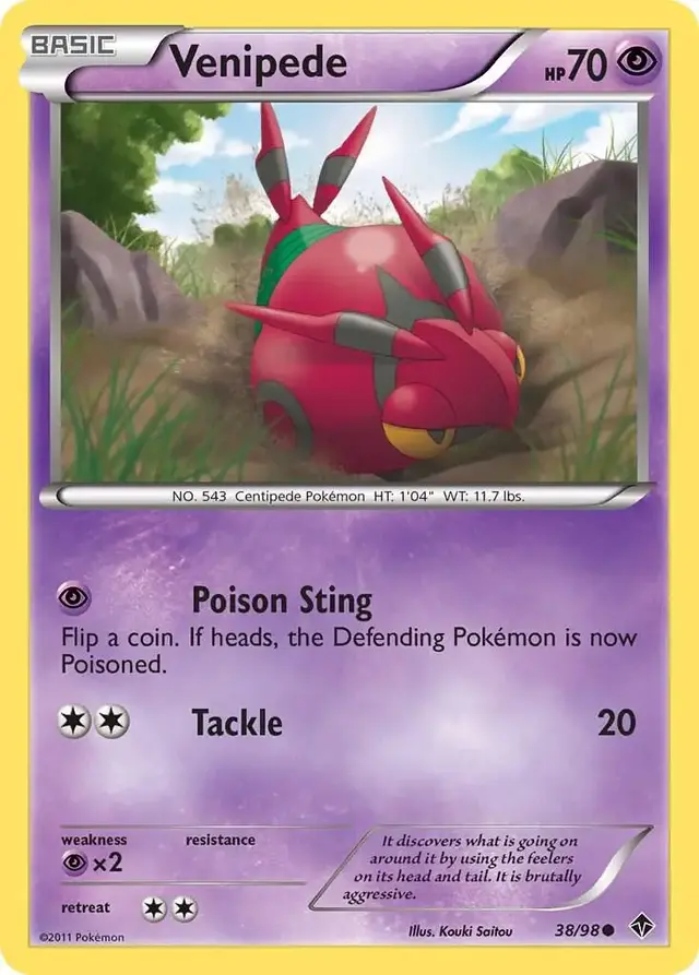 Venipede - Pokemon Emerging Powers #38