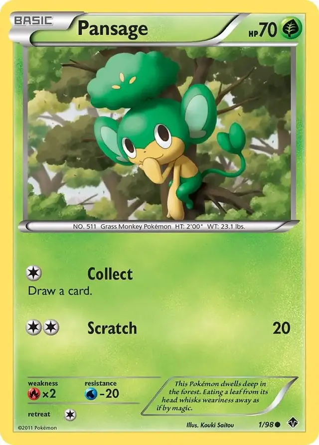 Pansage - Pokemon Emerging Powers #1