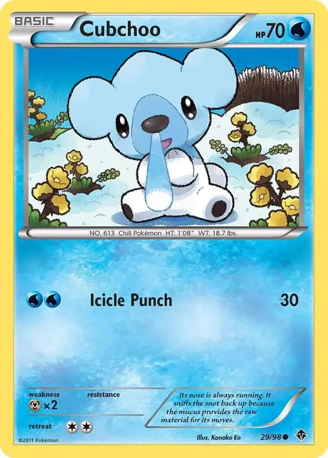 Cubchoo - Pokemon Emerging Powers #29
