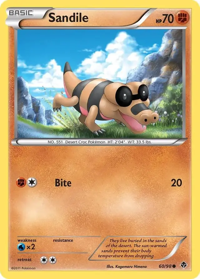Sandile - Pokemon Emerging Powers #60