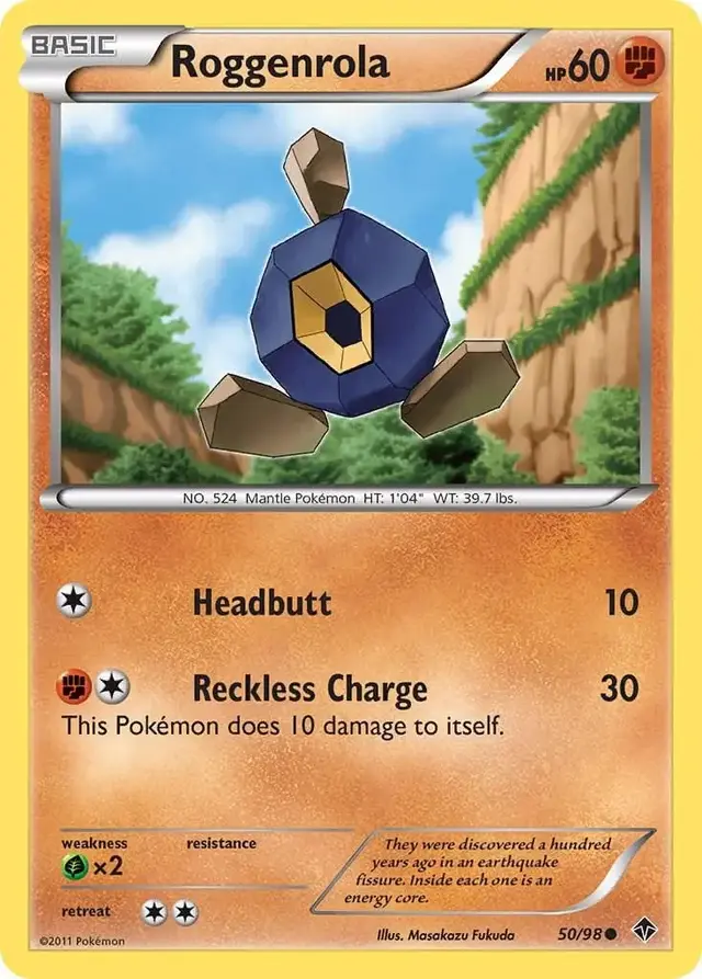 Roggenrola - Pokemon Emerging Powers #50