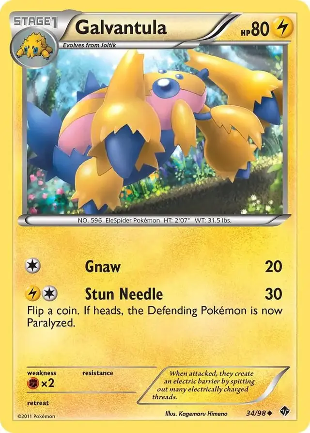 Galvantula - Pokemon Emerging Powers #34