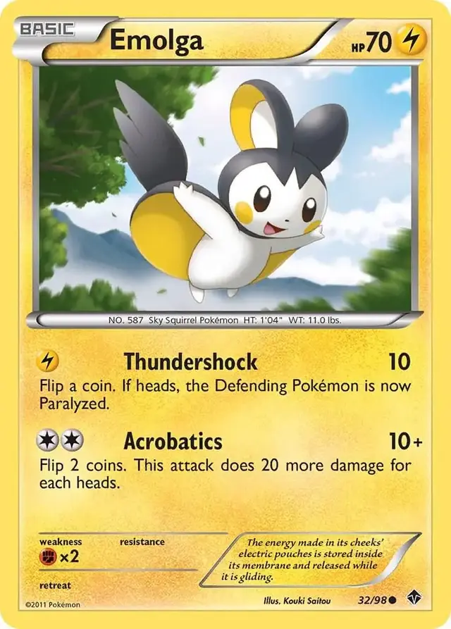 Emolga - Pokemon Emerging Powers #32