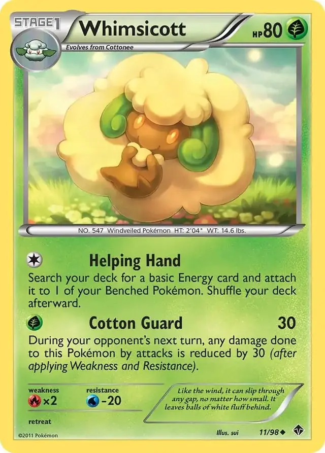 Whimsicott - Pokemon Emerging Powers #11