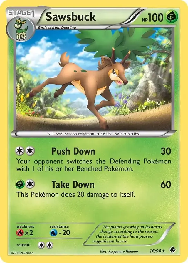 Sawsbuck - Pokemon Emerging Powers #16