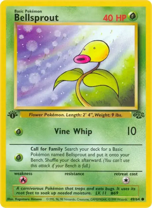 Bellsprout [1st Edition] - Pokemon Jungle #49
