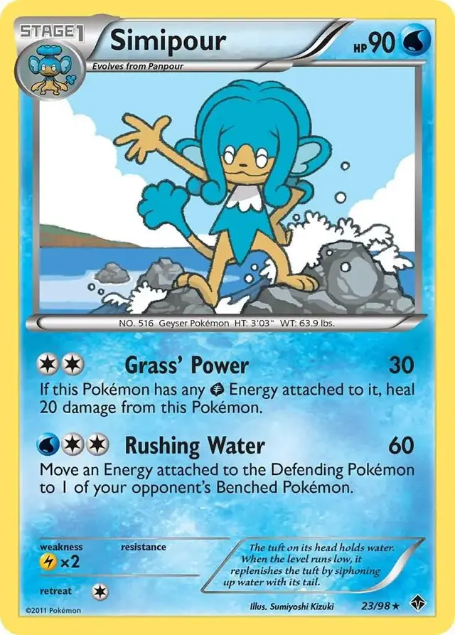 Simipour - Pokemon Emerging Powers #23