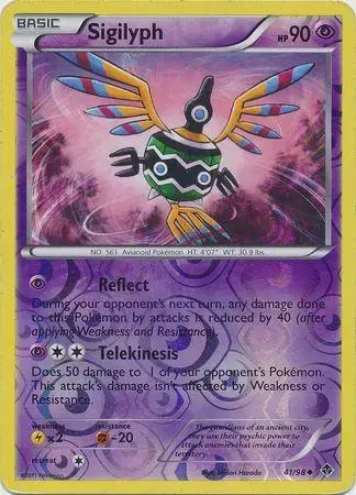 Sigilyph [Reverse Holo] - Pokemon Emerging Powers #41