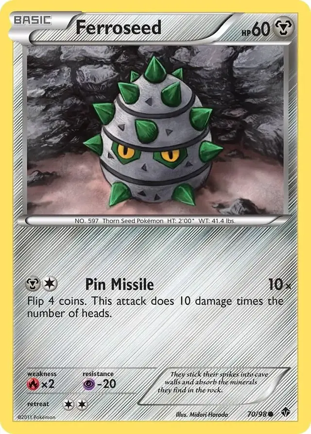 Ferroseed - Pokemon Emerging Powers #70
