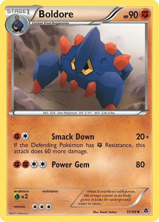 Boldore - Pokemon Emerging Powers #51