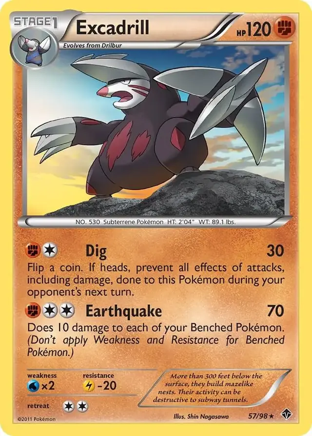 Excadrill - Pokemon Emerging Powers #57