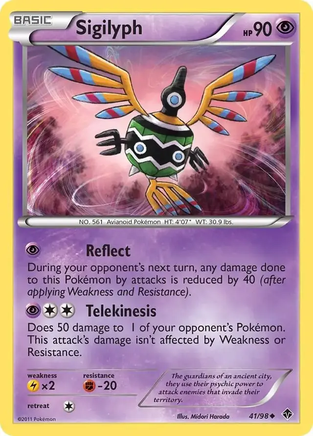 Sigilyph - Pokemon Emerging Powers #41