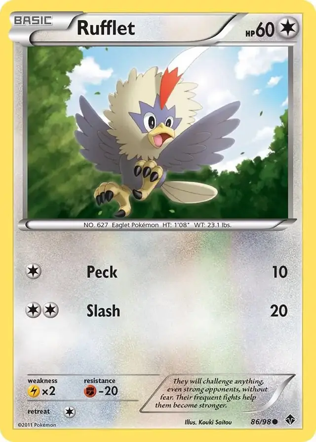 Rufflet - Pokemon Emerging Powers #86