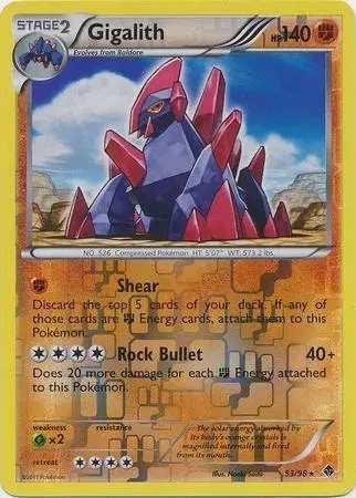 Gigalith [Reverse Holo] - Pokemon Emerging Powers #53