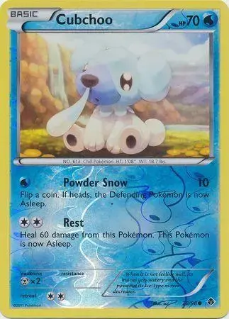 Cubchoo [Reverse Holo] - Pokemon Emerging Powers #28