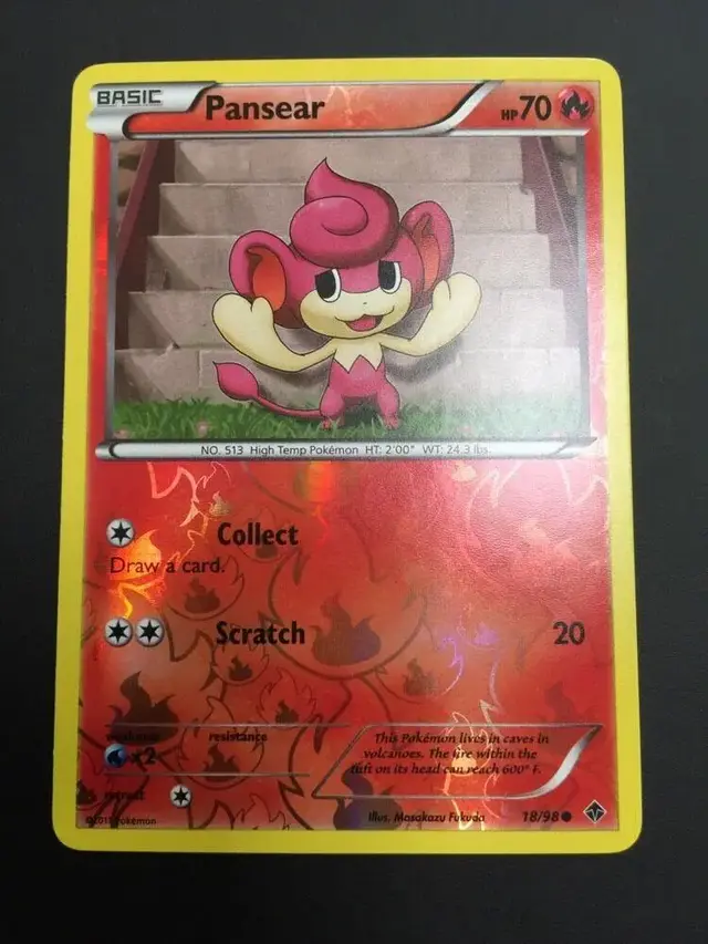 Pansear [Reverse Holo] - Pokemon Emerging Powers #18