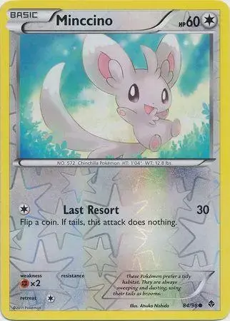 Minccino [Reverse Holo] - Pokemon Emerging Powers #84