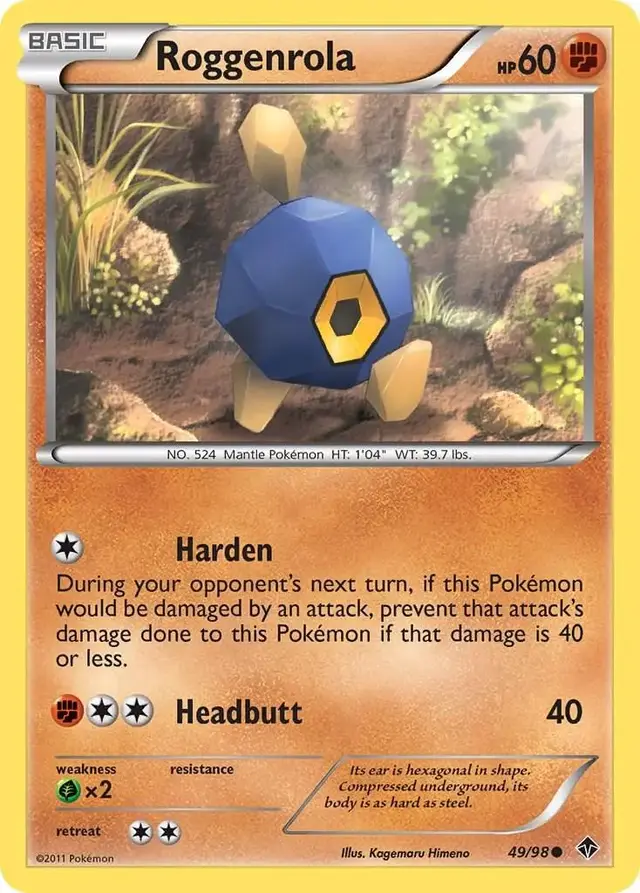 Roggenrola - Pokemon Emerging Powers #49