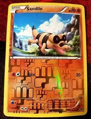 Sandile [Reverse Holo] - Pokemon Emerging Powers #60