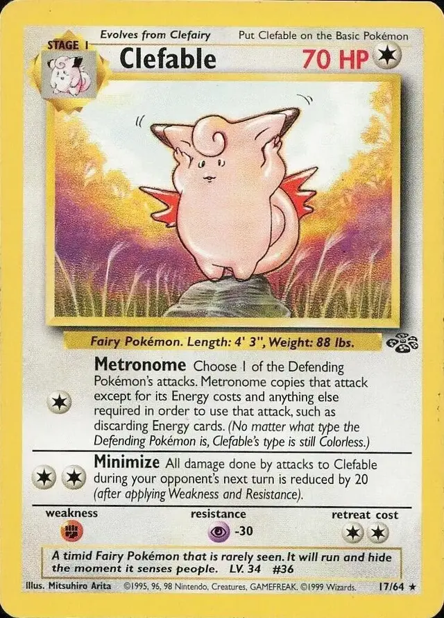 Clefable - Pokemon Jungle #17
