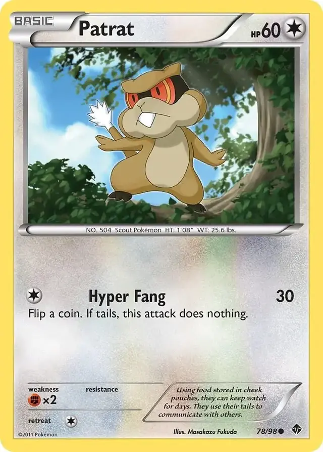 Patrat - Pokemon Emerging Powers #78