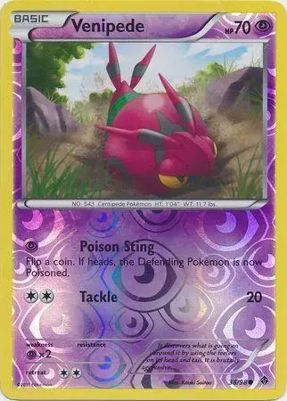 Venipede [Reverse Holo] - Pokemon Emerging Powers #38