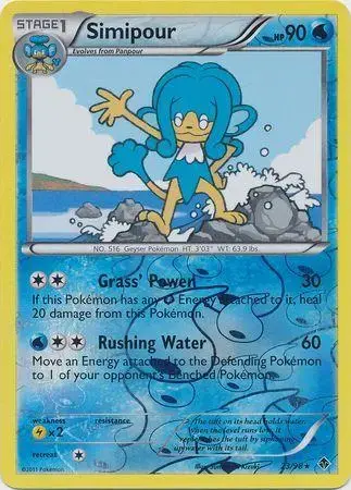 Simipour [Reverse Holo] - Pokemon Emerging Powers #23