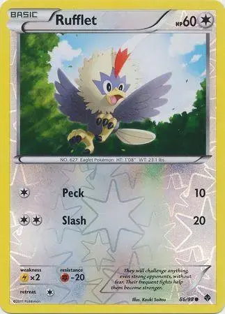 Rufflet [Reverse Holo] - Pokemon Emerging Powers #86