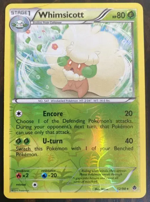 Whimsicott [Reverse Holo] - Pokemon Emerging Powers #12