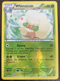 Whimsicott [Reverse Holo] - Pokemon Emerging Powers